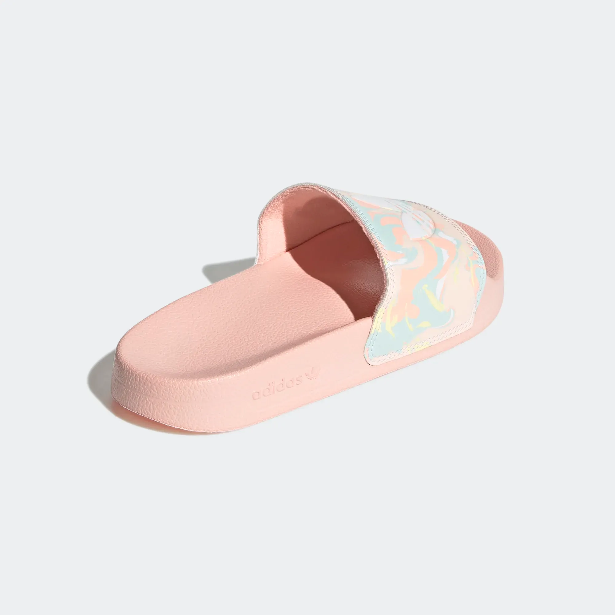Adidas Kid's Adilette Lite Slides - Haze Coral / Cloud White