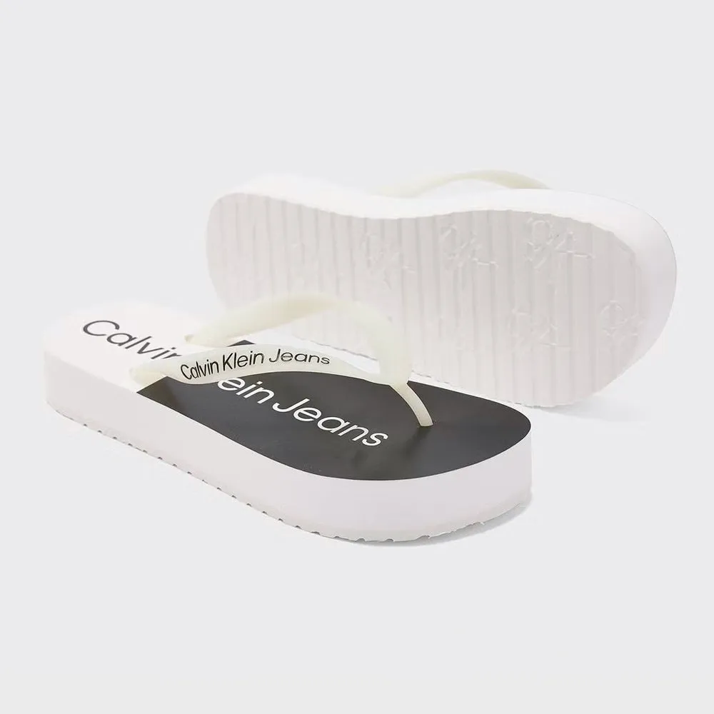 Beach Flip Flops - Black & White