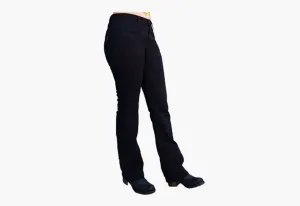 BGA Grouse Lady Motorcycle Boots Cut Jeans Black