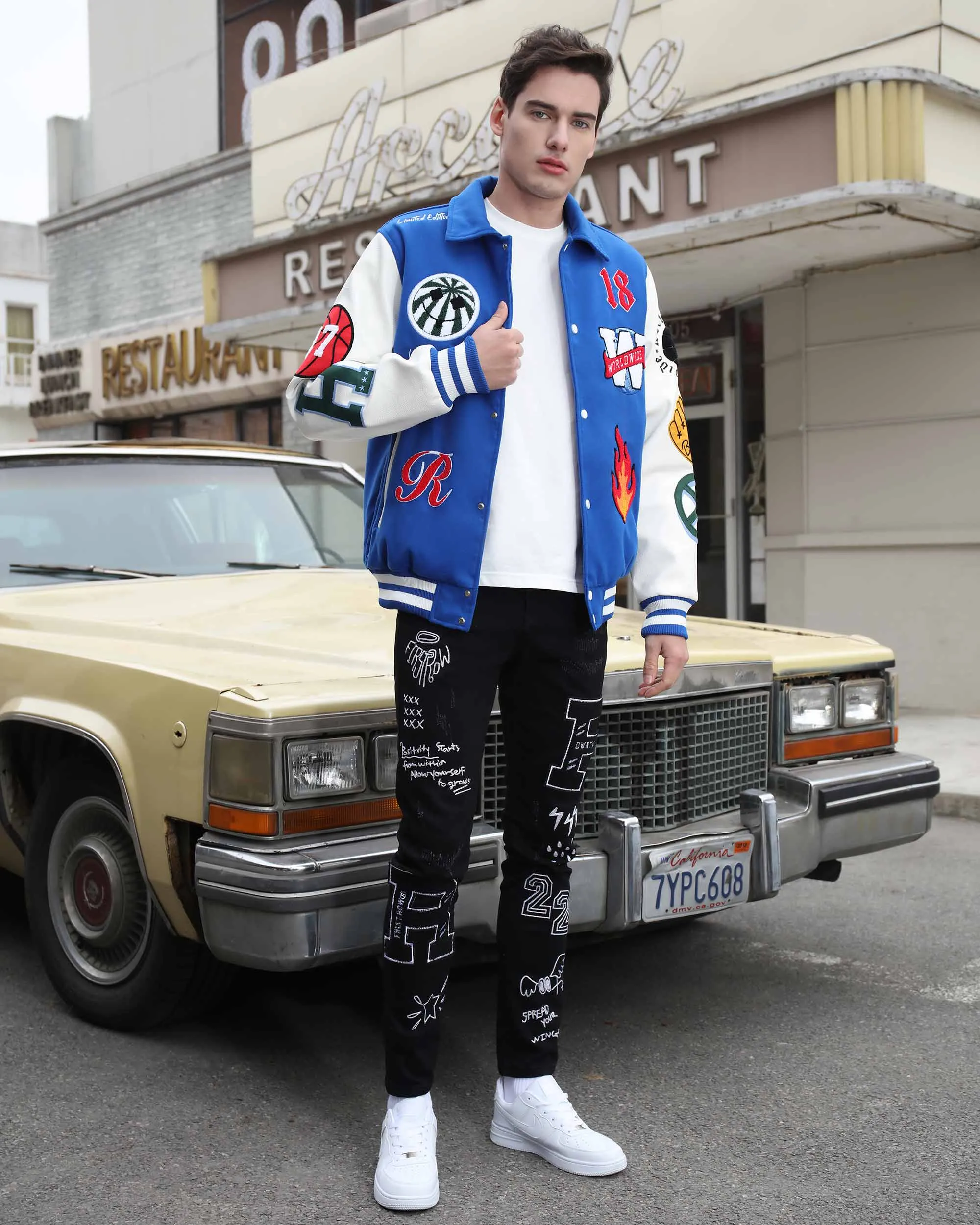 Classic Varsity Baseball Jacket-Mexico Local Delivery