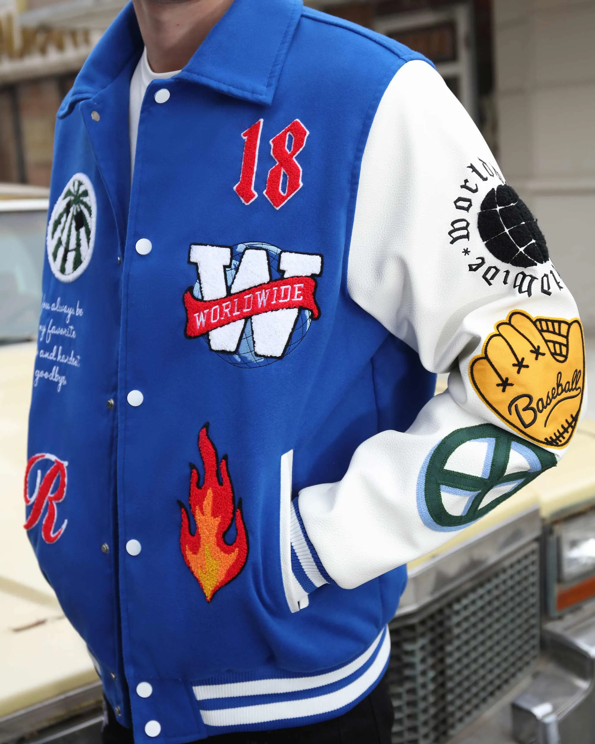 Classic Varsity Baseball Jacket-Mexico Local Delivery