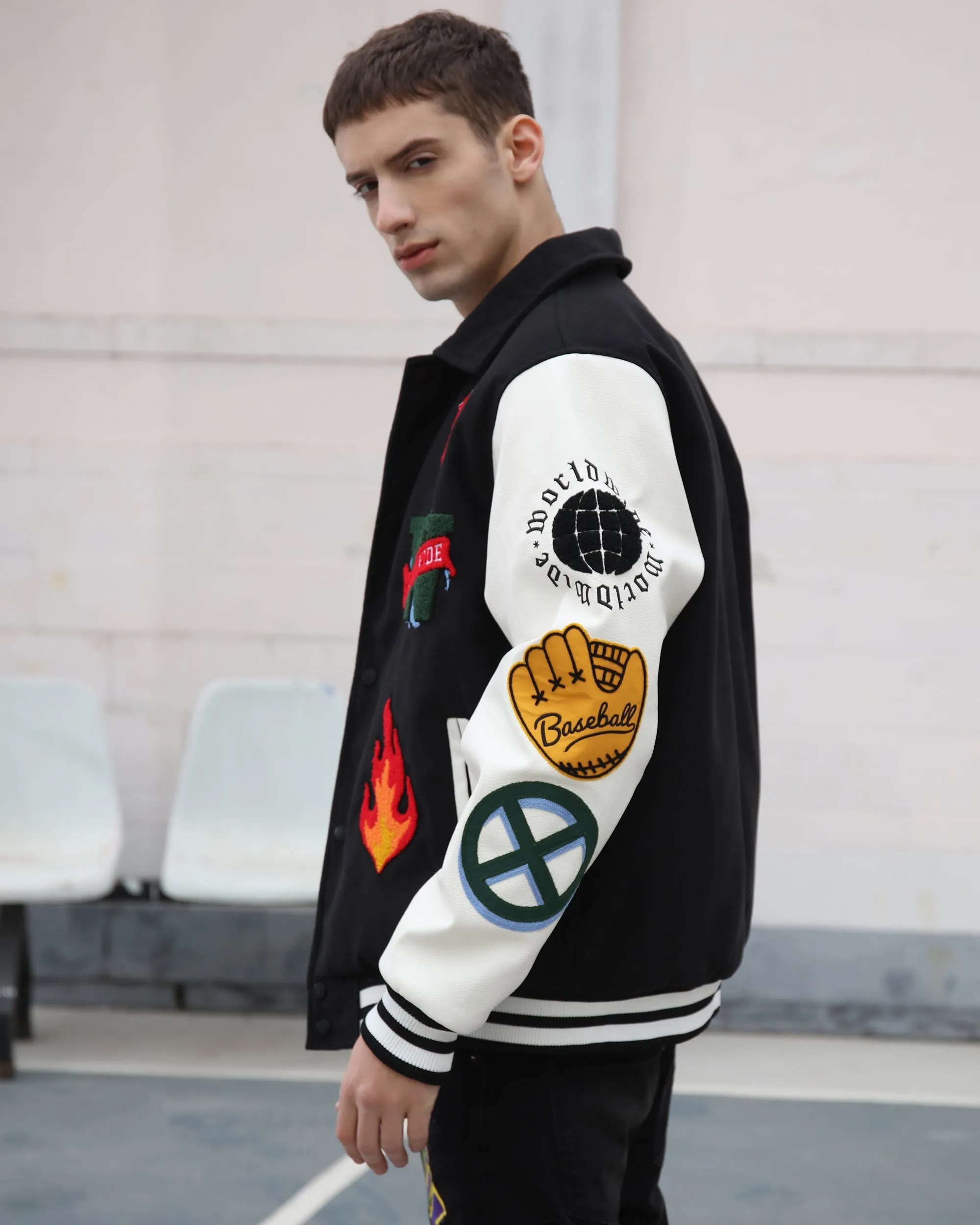 Classic Varsity Baseball Jacket-Mexico Local Delivery