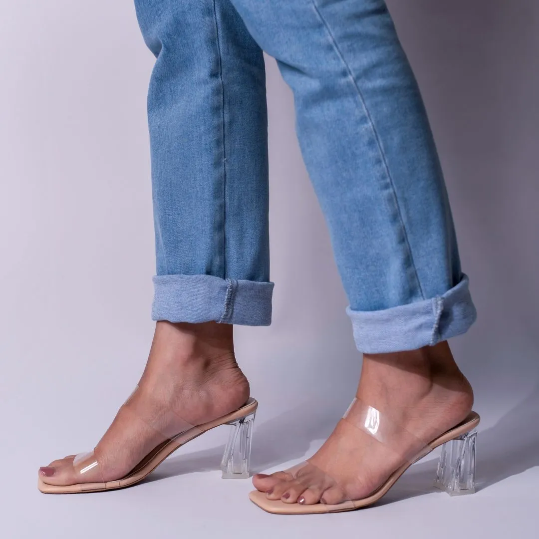 Clear Nude Heels