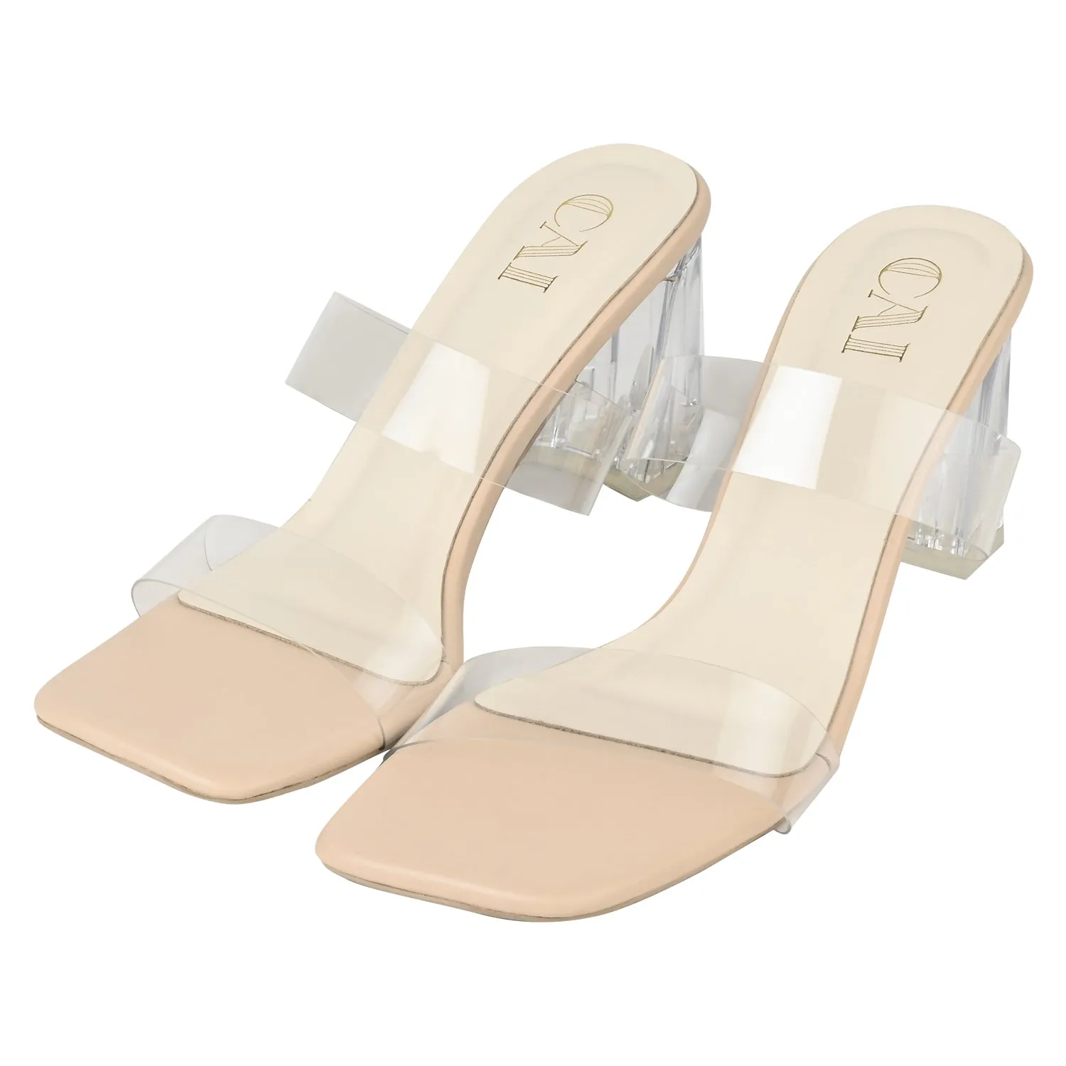 Clear Nude Heels