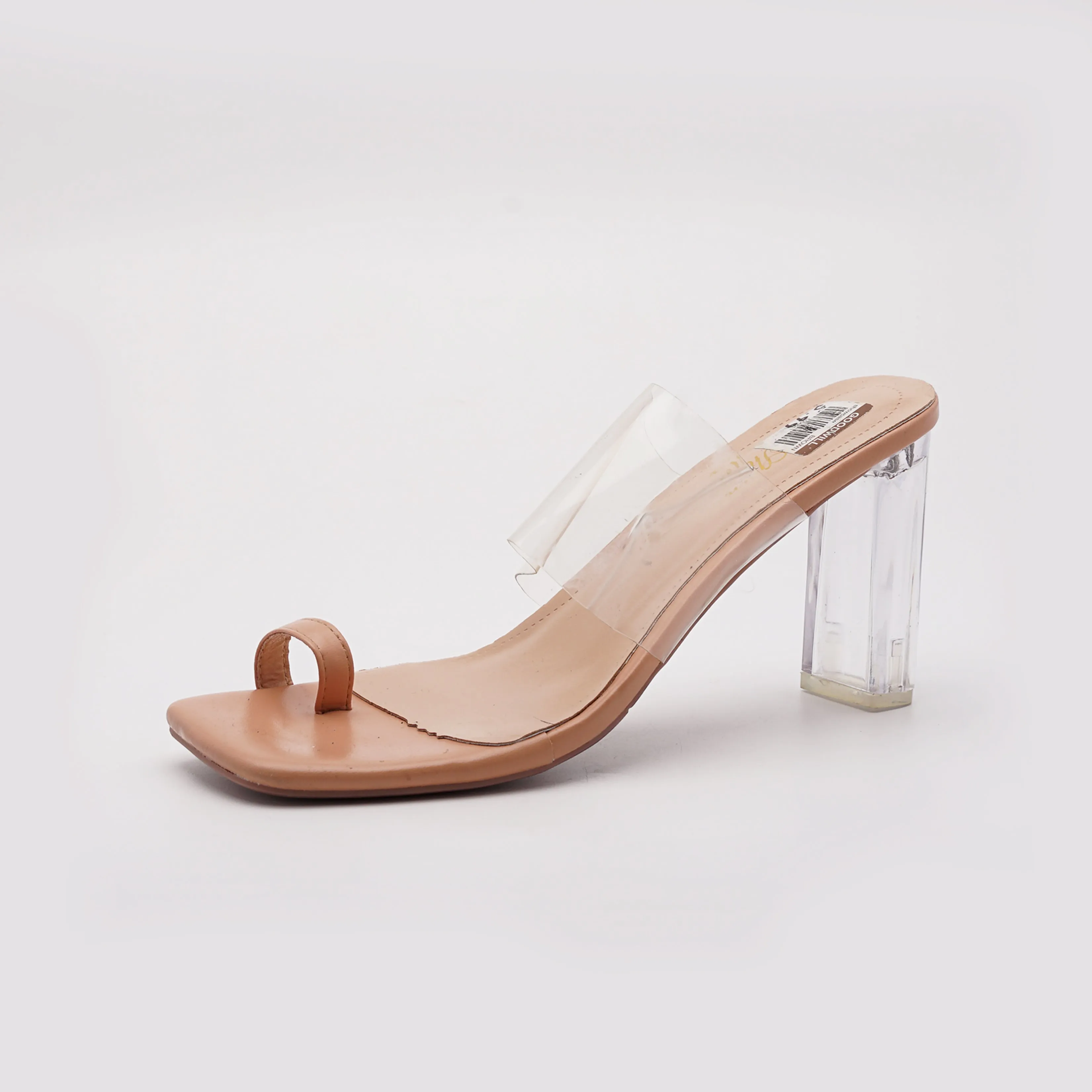 Daifhun Block Transparent Block Heel