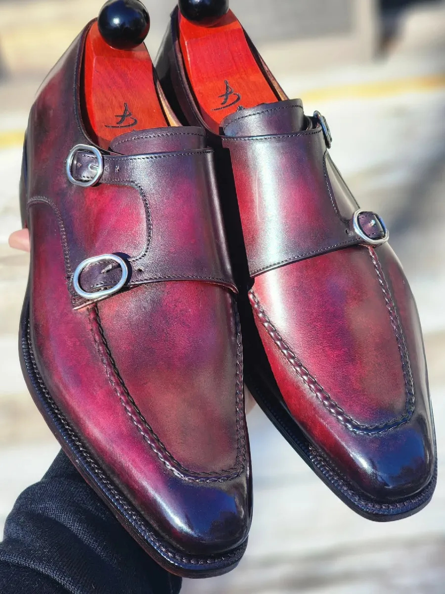 Double Buckle Monk Shoes