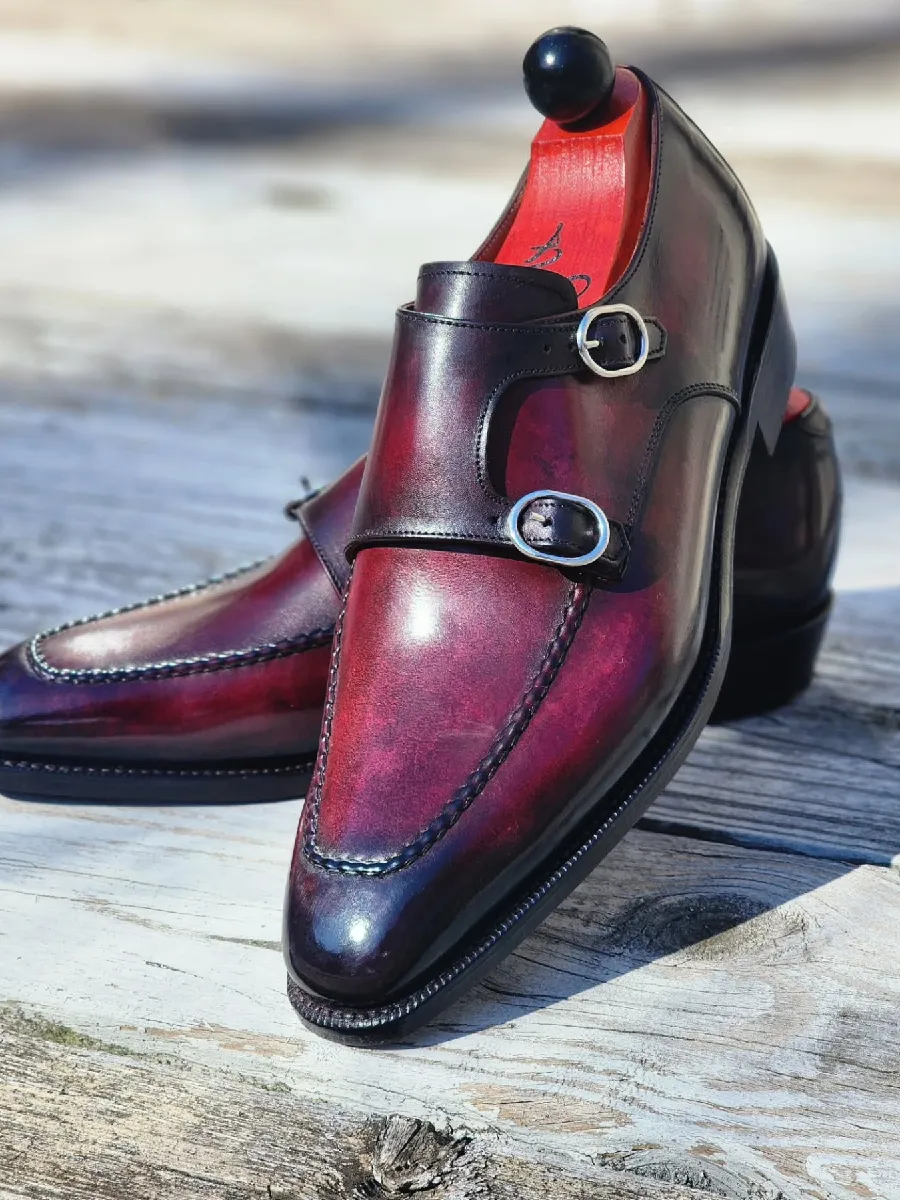 Double Buckle Monk Shoes