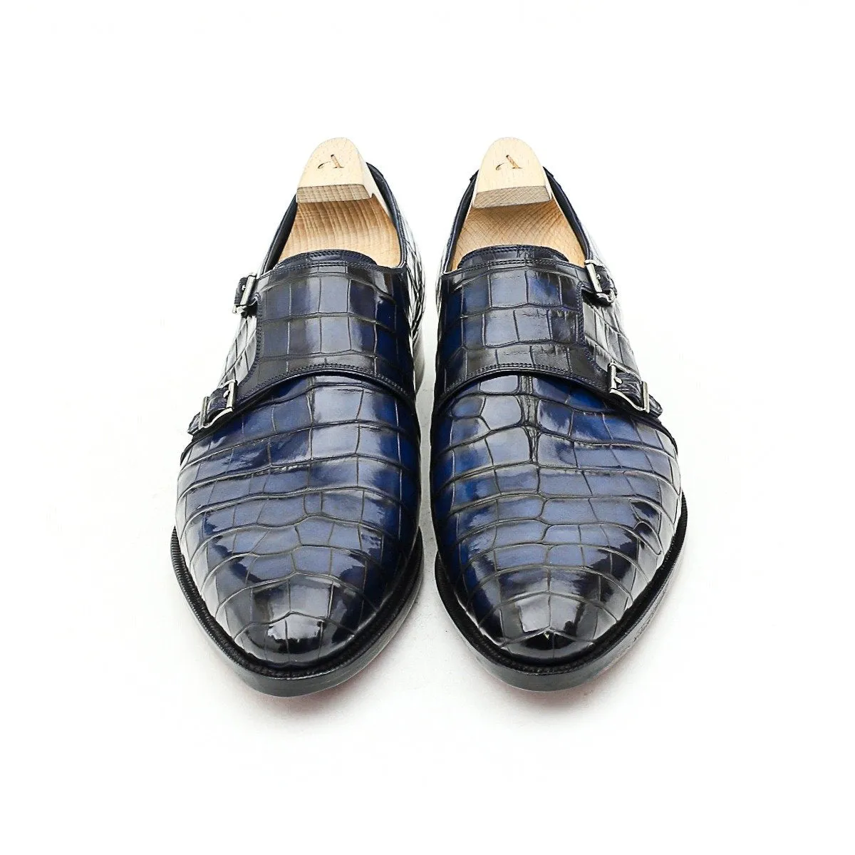 Double Monk Strap Maxim in Alligator