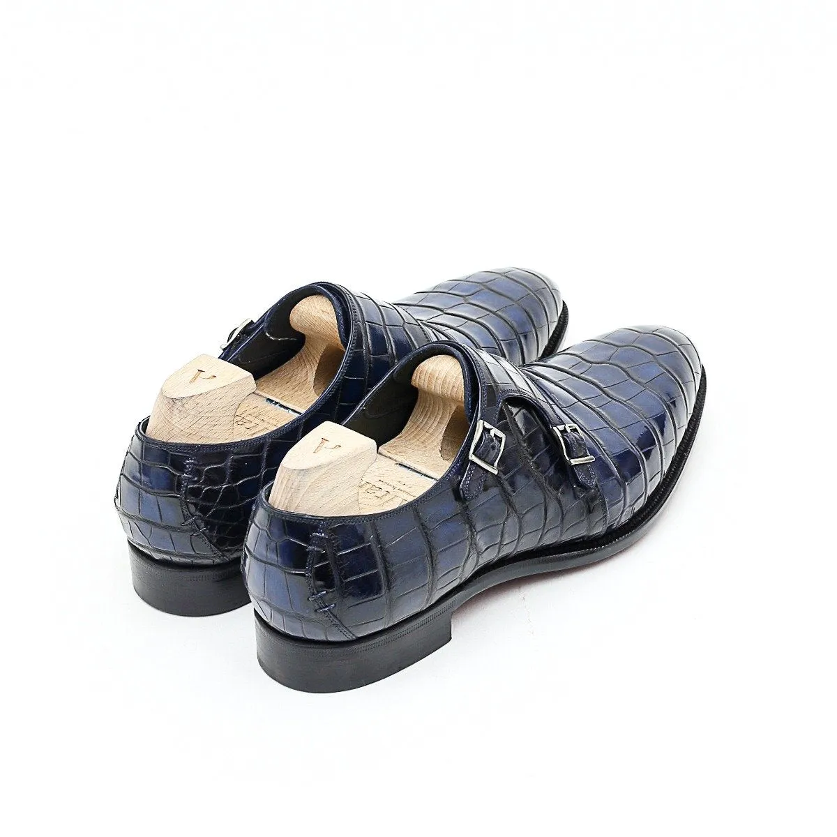 Double Monk Strap Maxim in Alligator