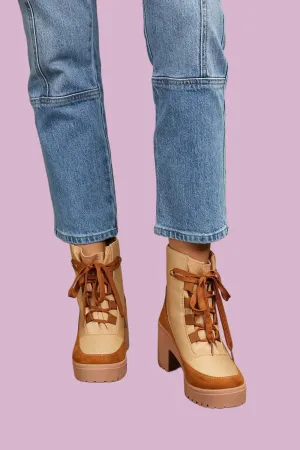 East Lion Corp Lace Up Lug Booties