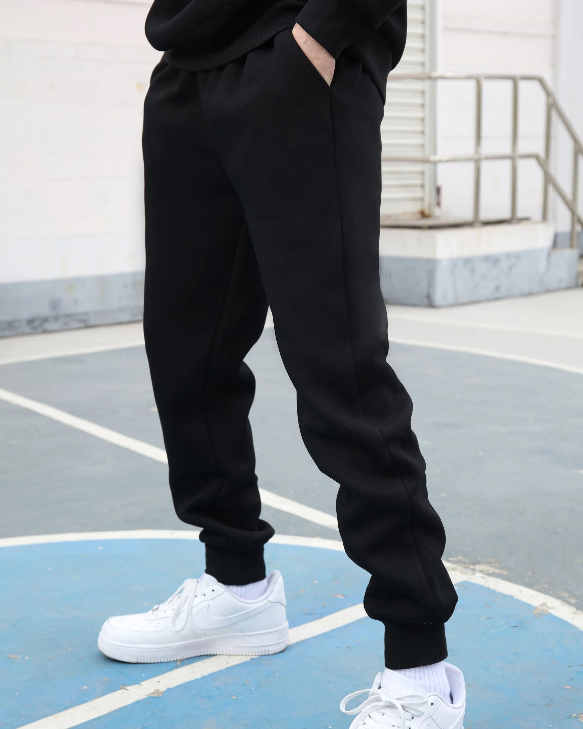 Effortless Style Hoodie & Jogger Set Black-Mexico Local Delivery