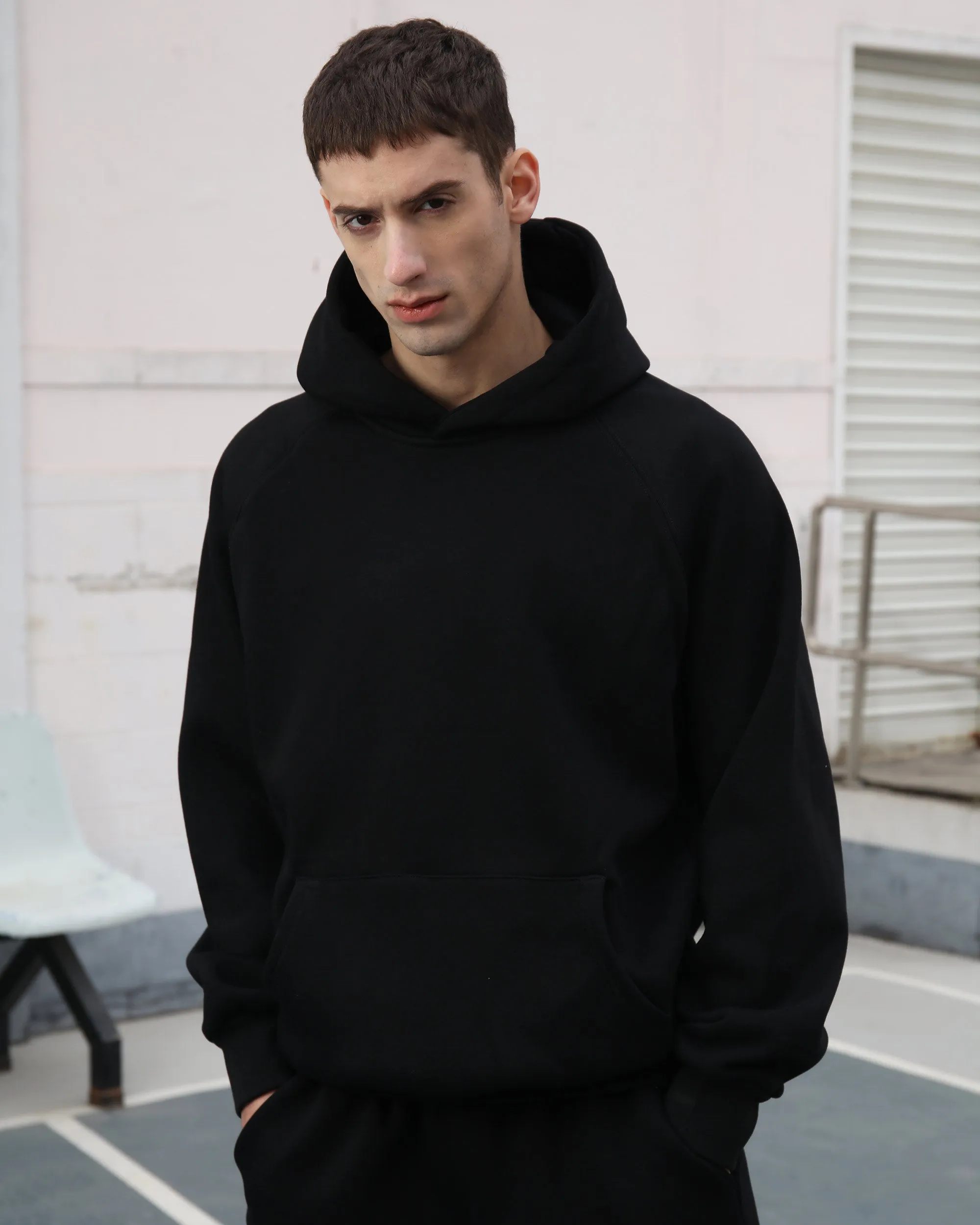 Effortless Style Hoodie & Jogger Set Black-Mexico Local Delivery