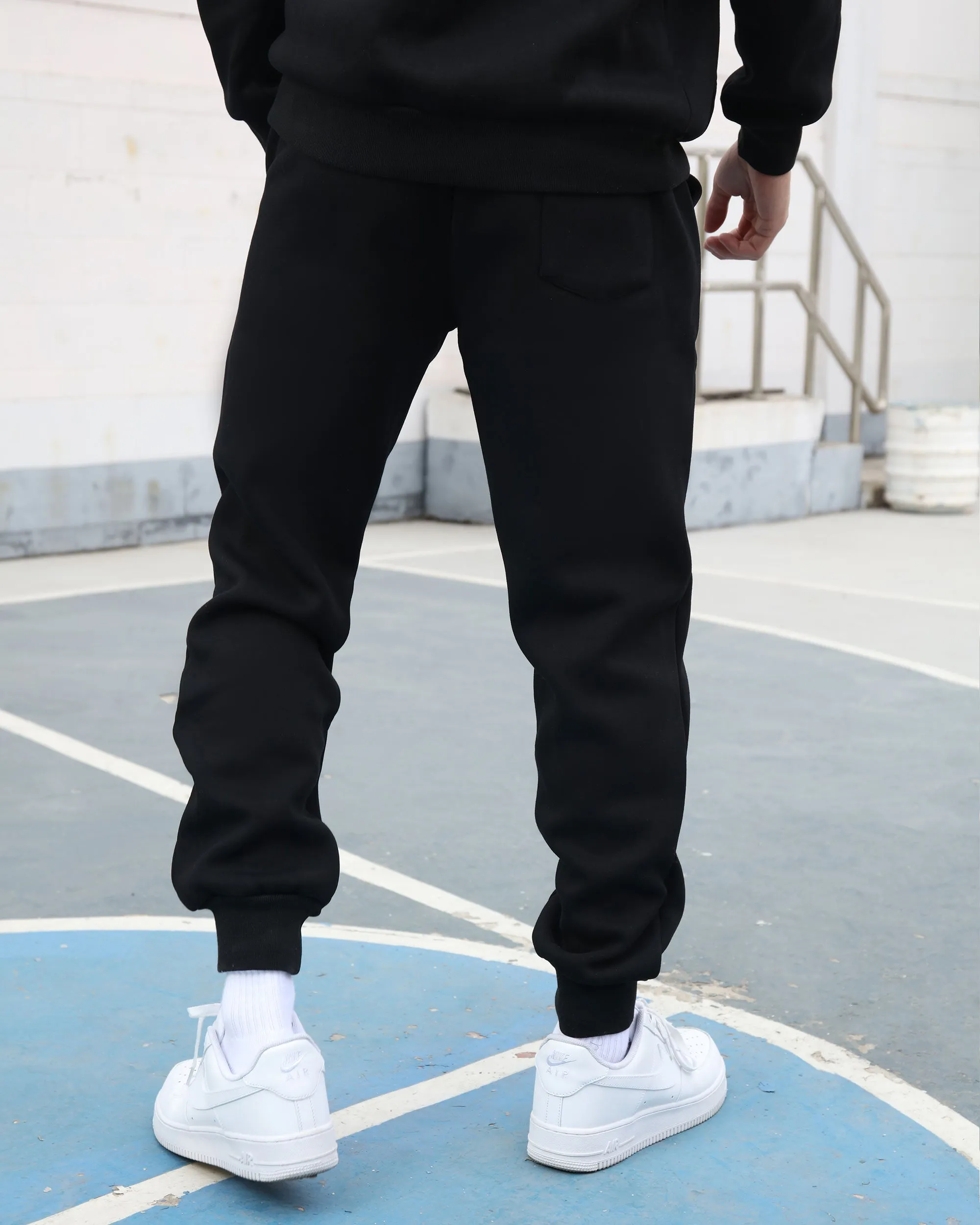 Effortless Style Hoodie & Jogger Set Black-Mexico Local Delivery