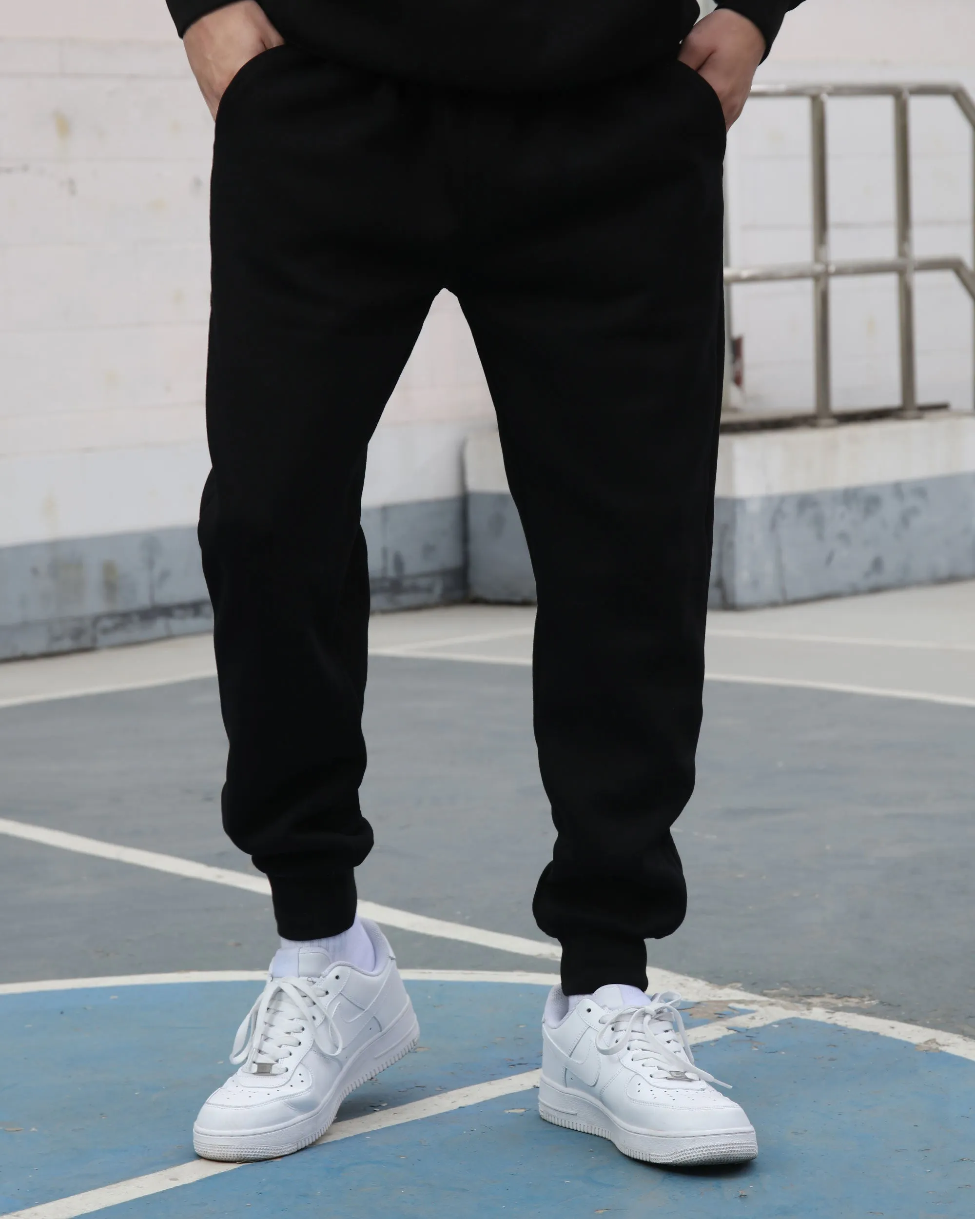 Effortless Style Hoodie & Jogger Set Black-Mexico Local Delivery