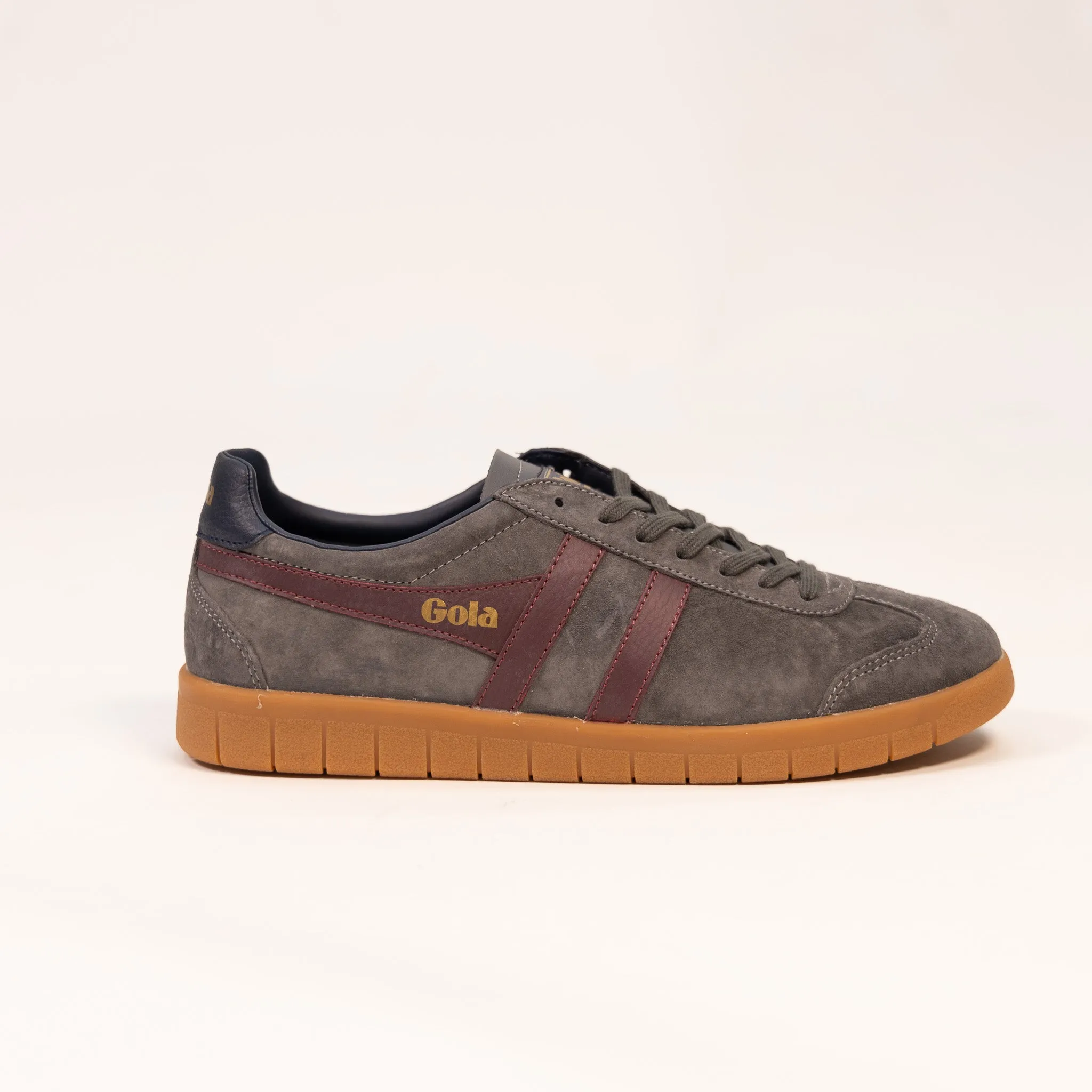 Gola Hurricane Suede - Ash/Burgundy/Navy/Gum