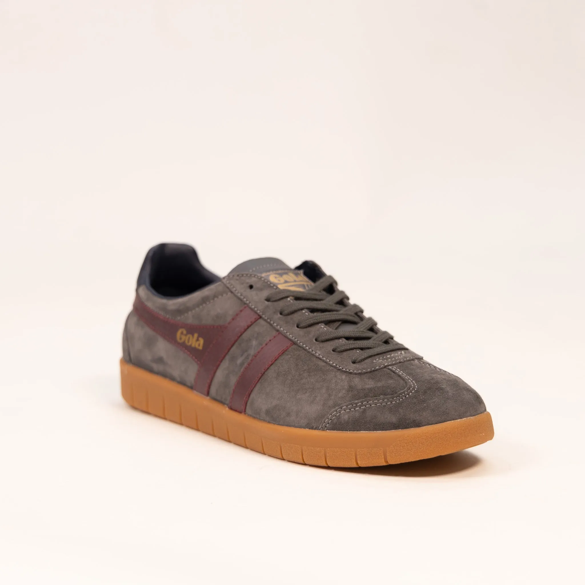 Gola Hurricane Suede - Ash/Burgundy/Navy/Gum