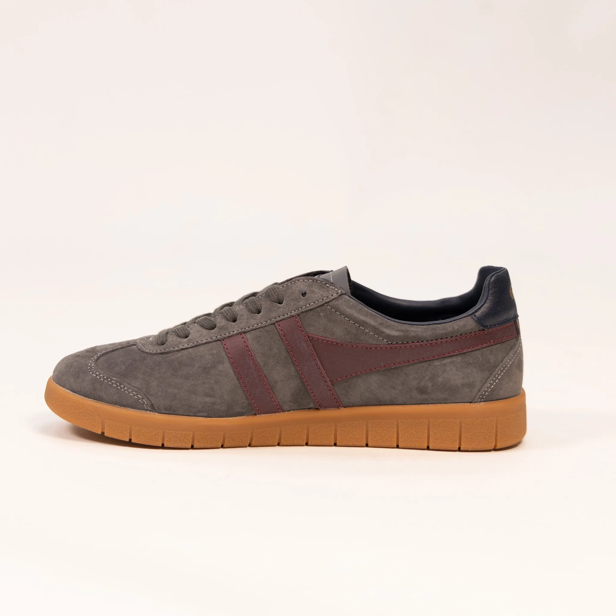 Gola Hurricane Suede - Ash/Burgundy/Navy/Gum