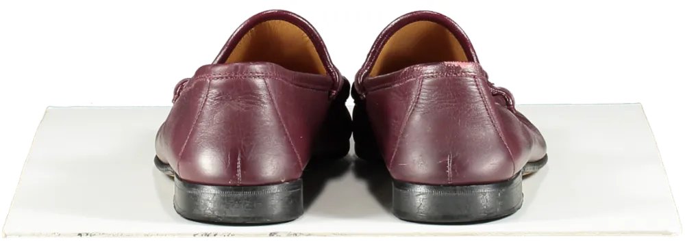 Gucci Moccasins Horsebit Leather Loafers Burgundy UK 9 EU 43 👞