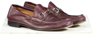 Gucci Moccasins Horsebit Leather Loafers Burgundy UK 9 EU 43 👞