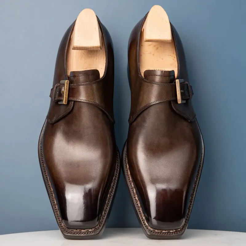 Handmade Classic Luxury Formal Monk Shoes