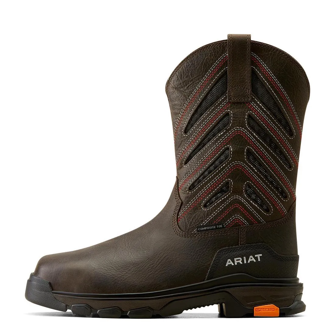 Intrepid VentTEK Composite-Toe Work Boot Iron Coffee