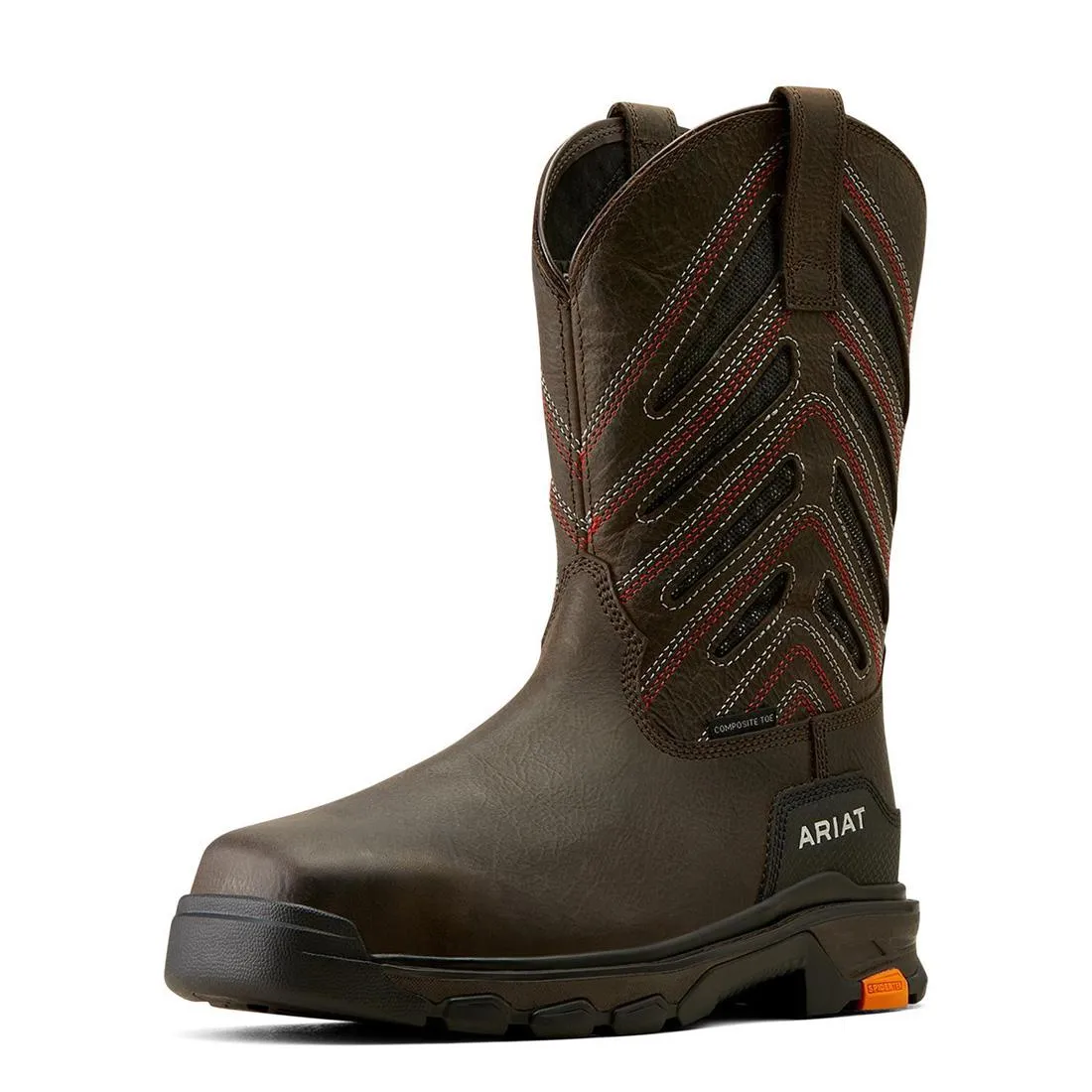 Intrepid VentTEK Composite-Toe Work Boot Iron Coffee