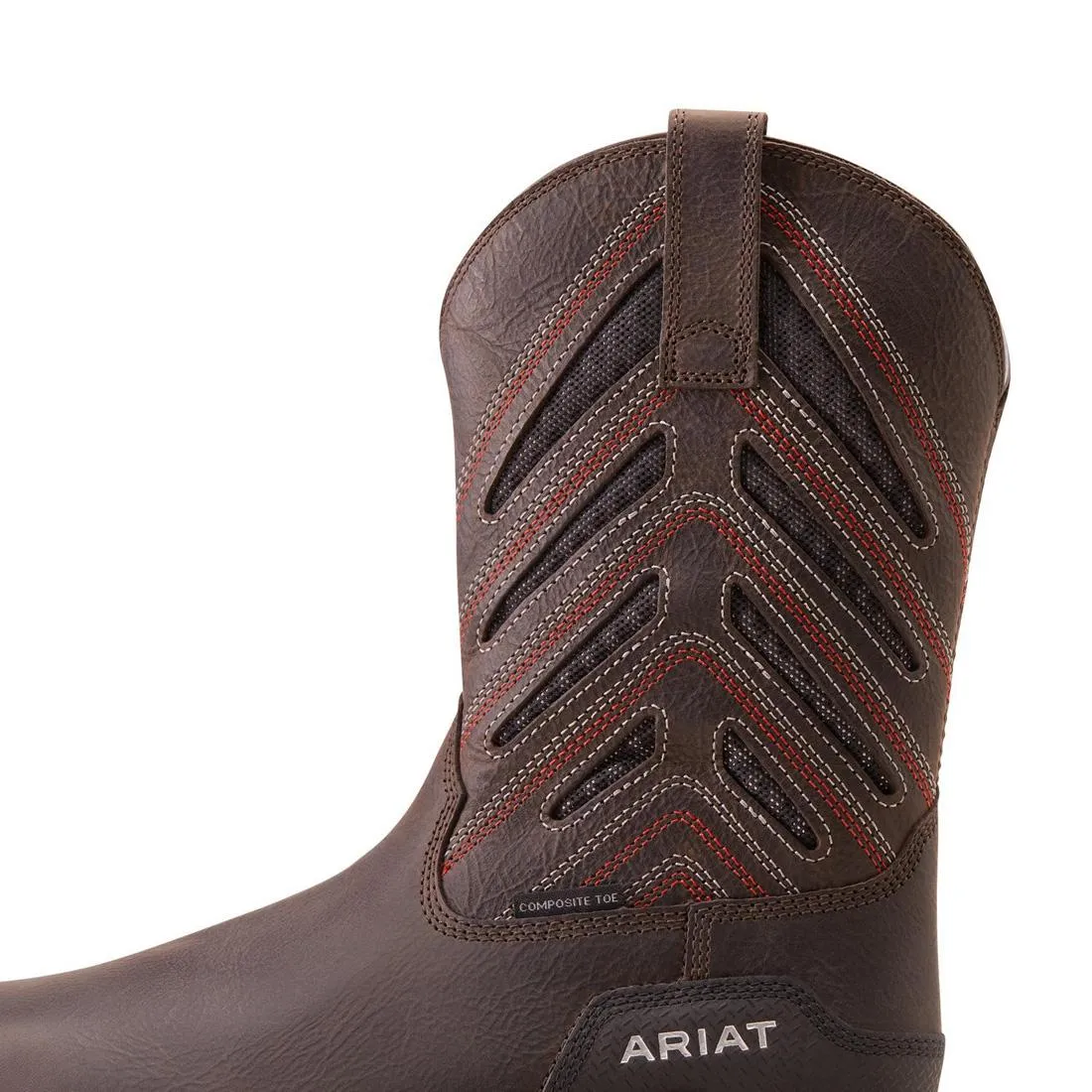 Intrepid VentTEK Composite-Toe Work Boot Iron Coffee