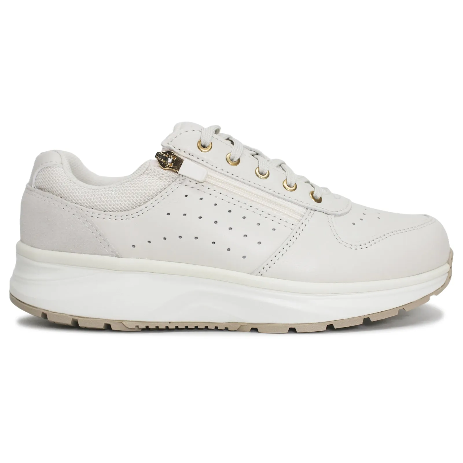 Joya Dynamo Zip Leather Textile Women's Low Top Trainers