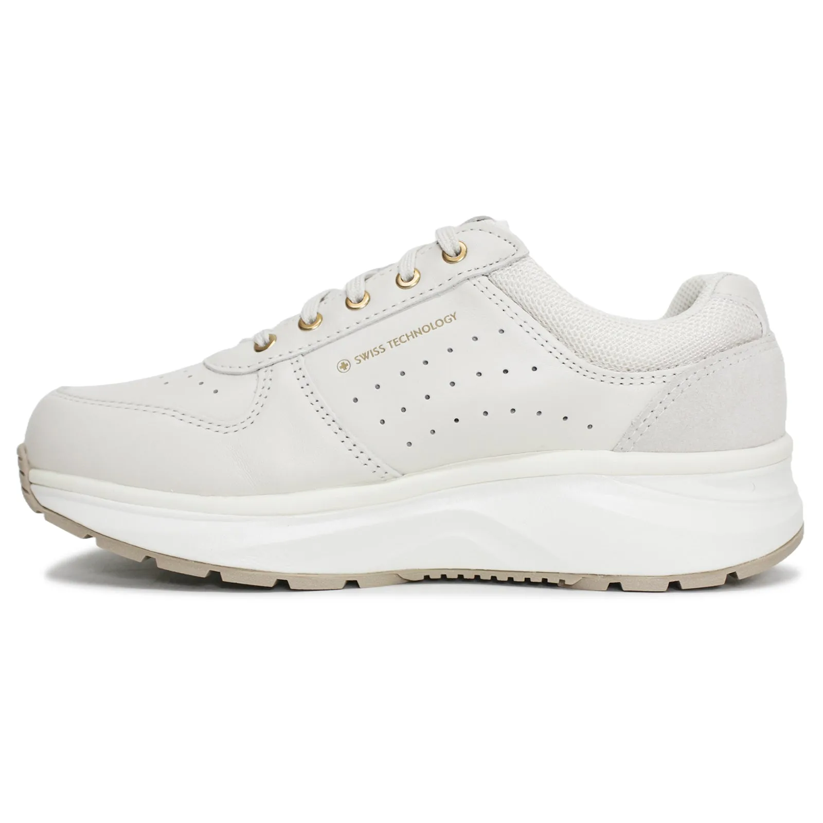 Joya Dynamo Zip Leather Textile Women's Low Top Trainers
