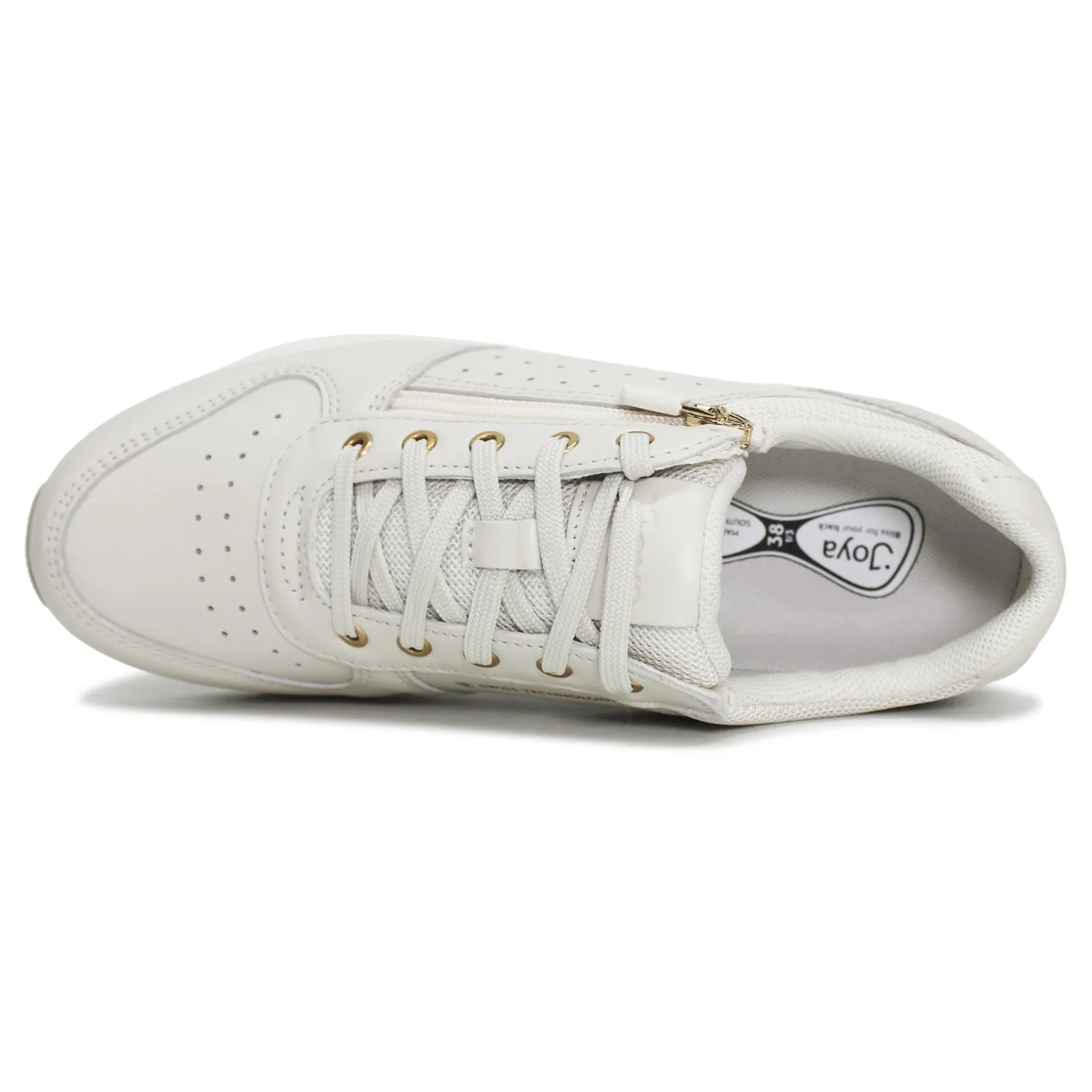 Joya Dynamo Zip Leather Textile Women's Low Top Trainers