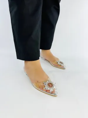 Kim Cinderella Flats (Silver)