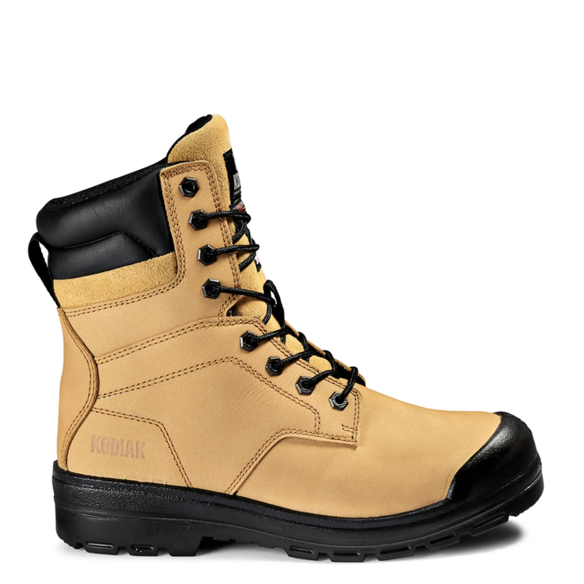Kodiak Men's 8" Greb Steel Toe Safety Work Boots – Full Grain Leather, Thinsulate Insulation, Slip & Oil Resistant Outsole, CSA Approved | Sizes 7-15