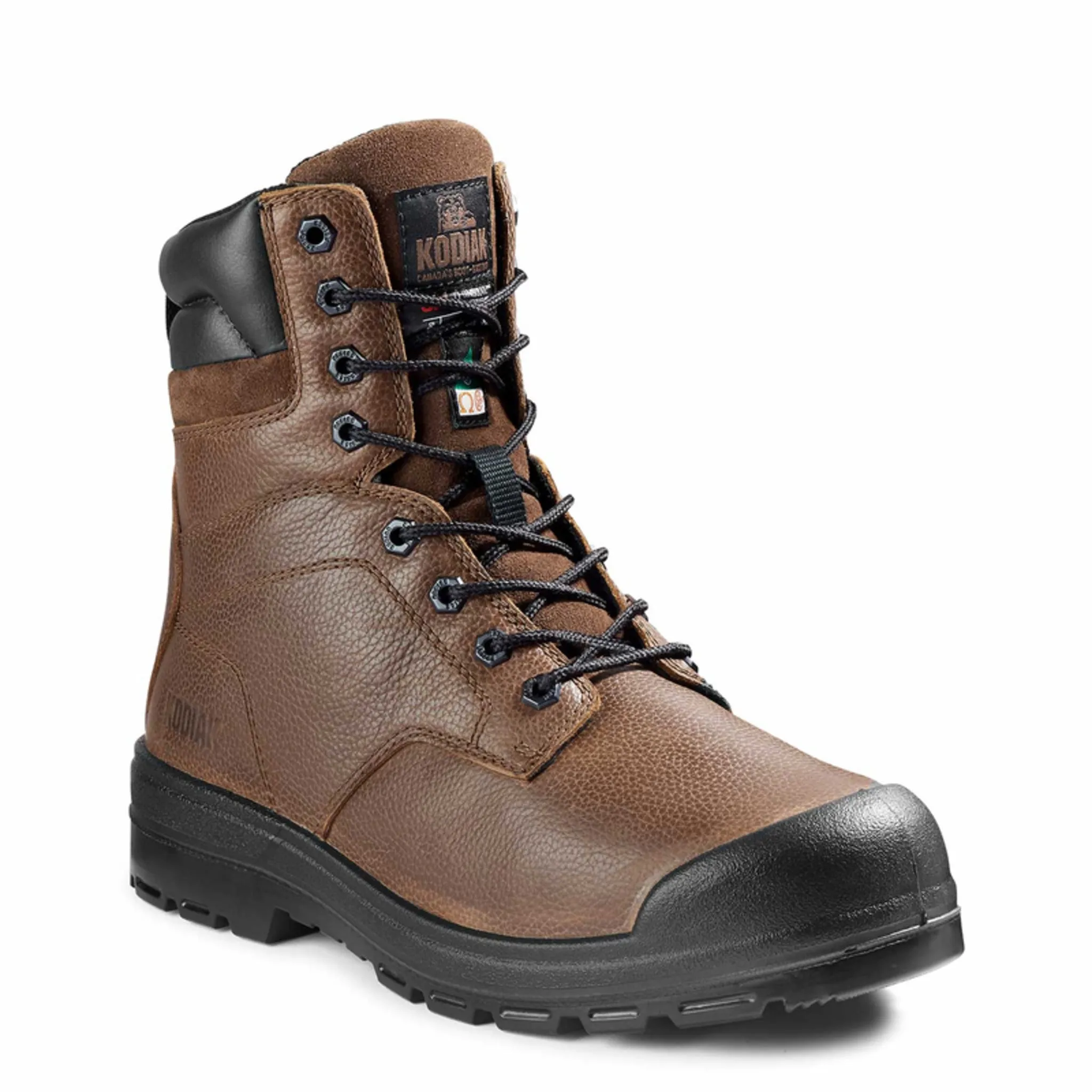 Kodiak Men's 8" Greb Steel Toe Safety Work Boots – Full Grain Leather, Thinsulate Insulation, Slip & Oil Resistant Outsole, CSA Approved | Sizes 7-15