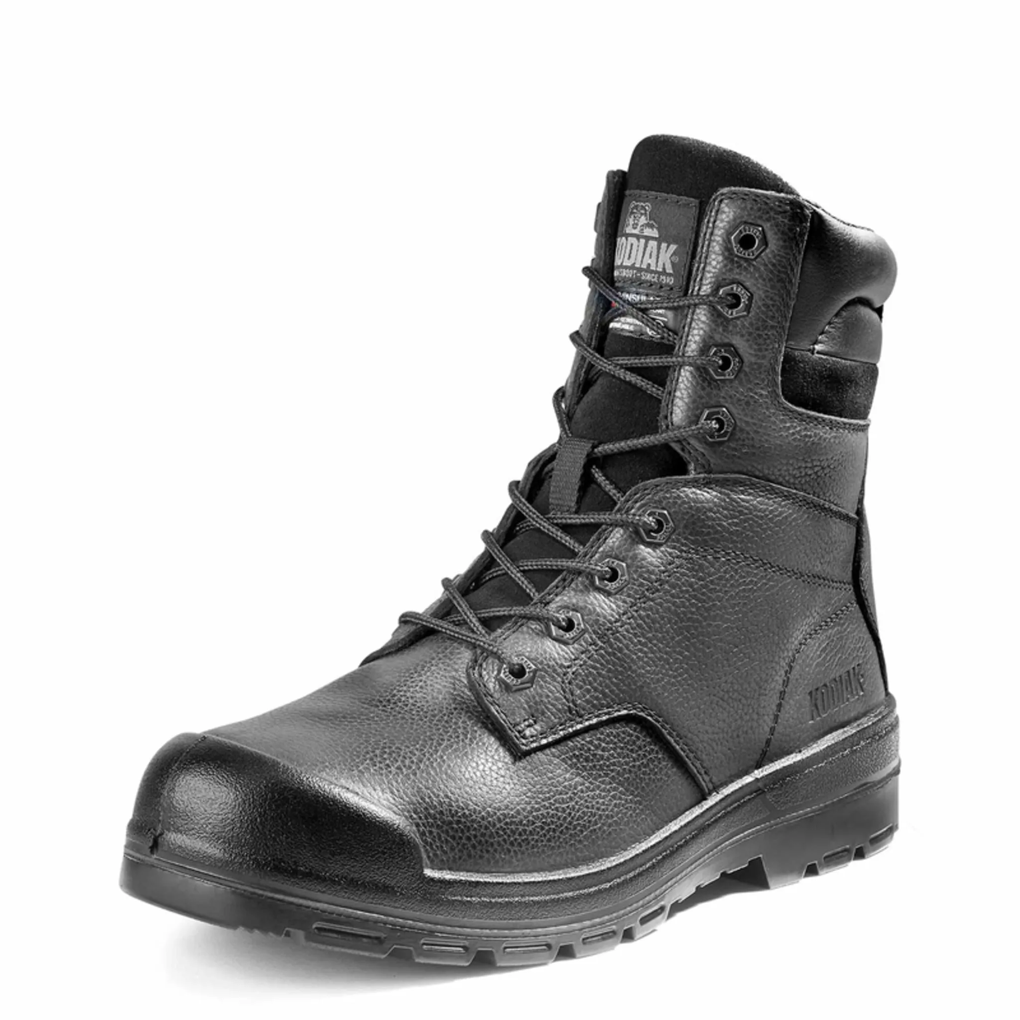 Kodiak Men's 8" Greb Steel Toe Safety Work Boots – Full Grain Leather, Thinsulate Insulation, Slip & Oil Resistant Outsole, CSA Approved | Sizes 7-15