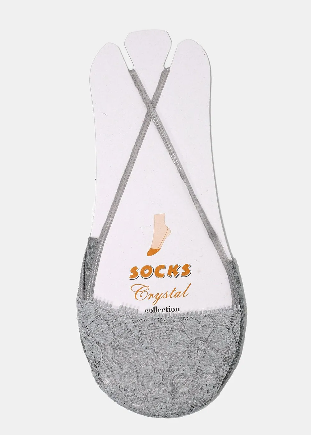 Lace Toe Slingback Socks
