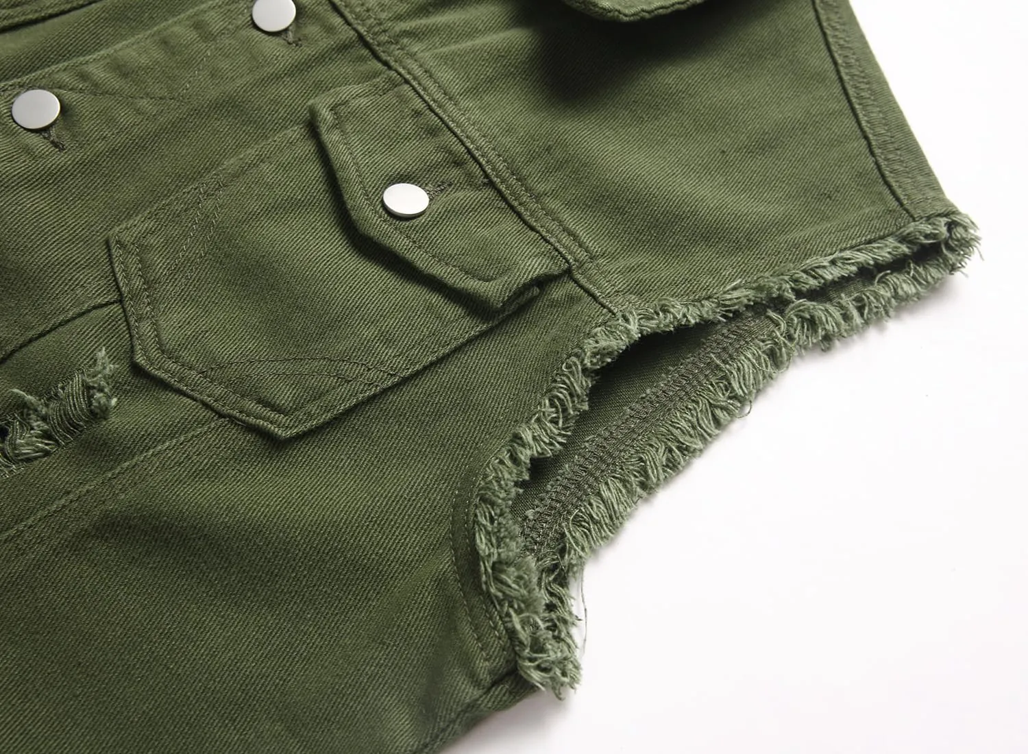 Men's Denim Vest,Sleeveless Jacket Slim Fit Vintage Casual Ripped Summer Jean Vest for Men