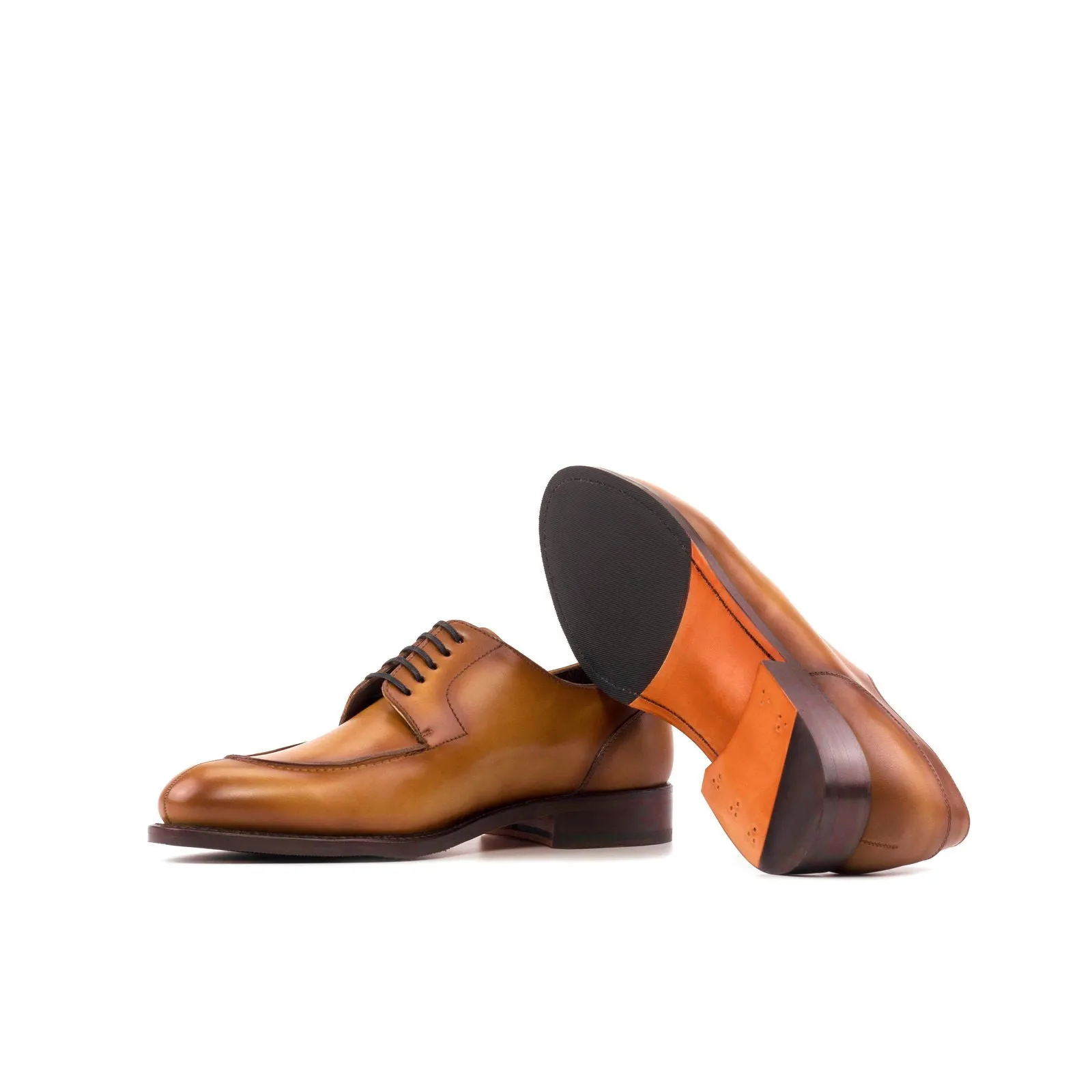 Men's Derby Split Toe Leather Shoes Wide Plus Size 5955