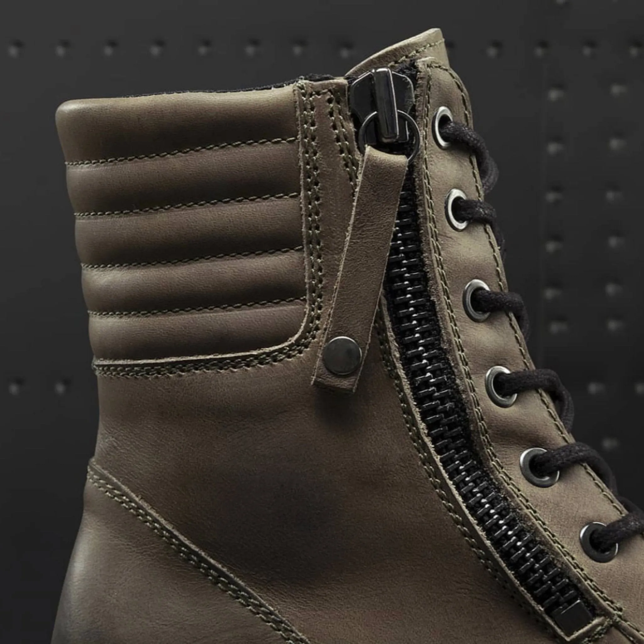 MISTY - Lady Leather Waterproof Motorcycle Boots - Brown
