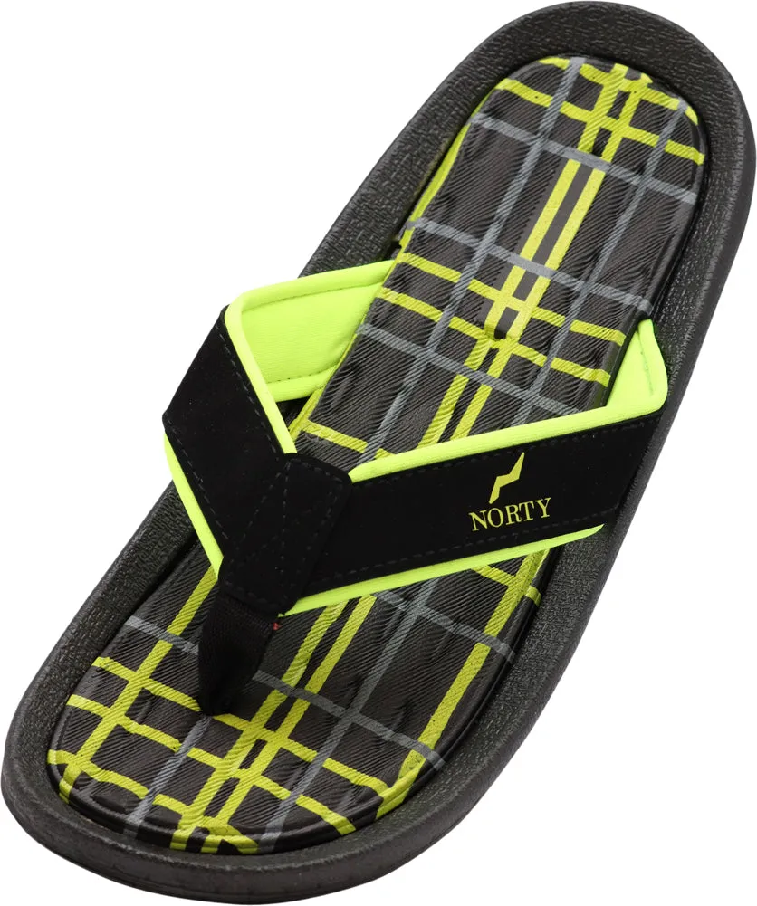 NORTY Men's Sandals for Beach, Casual, Outdoor & Indoor Flip Flop Thong Shoe