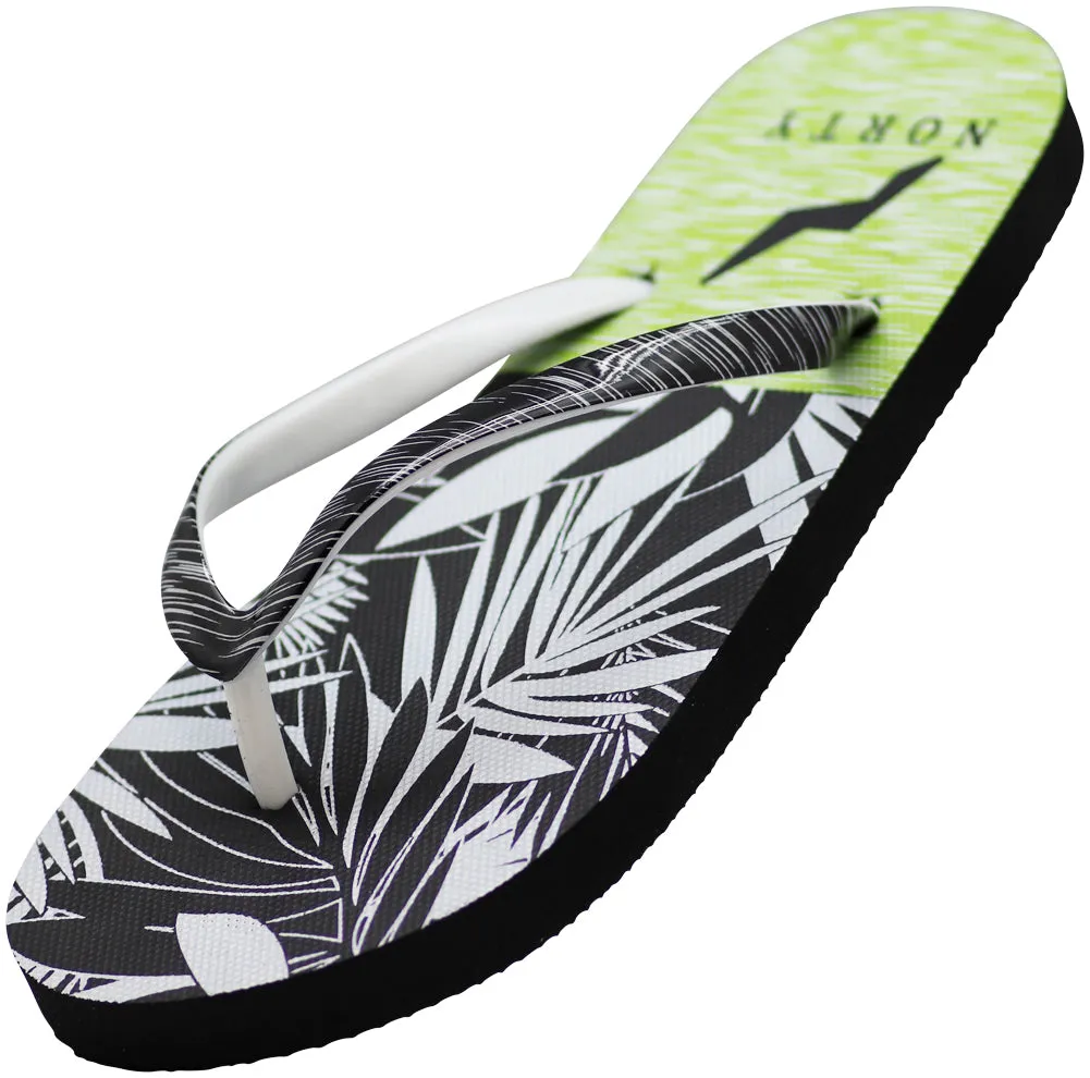 Norty Womens Flip Flops Casual Beach, Pool, Everyday Sandal Shoe