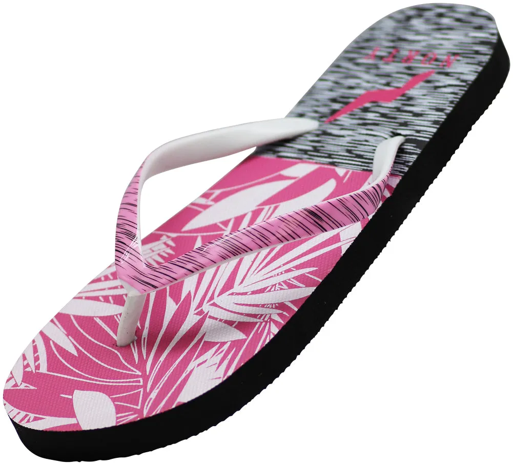 Norty Womens Flip Flops Casual Beach, Pool, Everyday Sandal Shoe