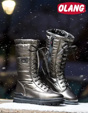 Olang Glamour Boots | Anthracite, White & Red