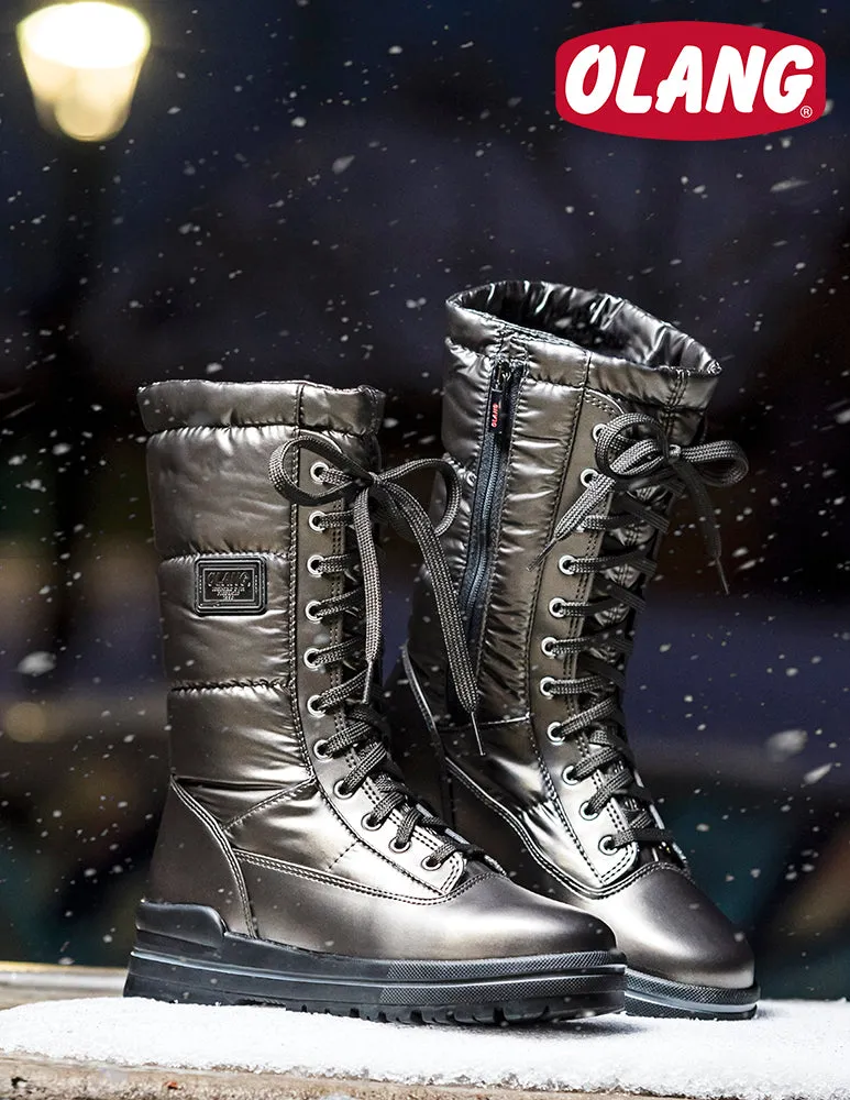 Olang Glamour Boots | Anthracite, White & Red