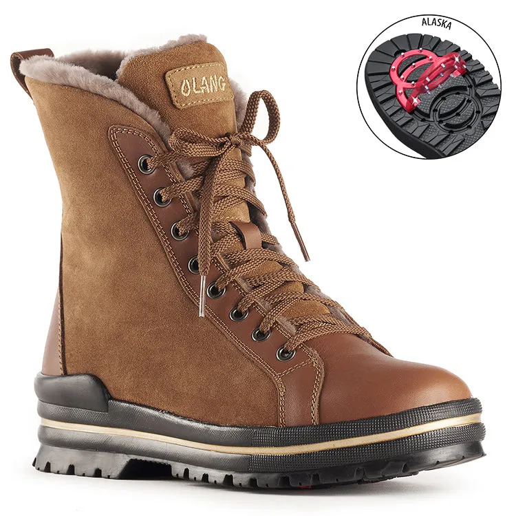 Olang Zaide Boots With Grips | Black   Natural
