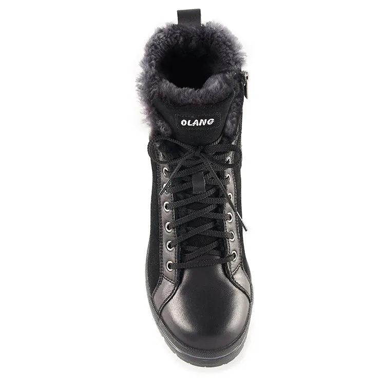 Olang Zaide Boots With Grips | Black   Natural