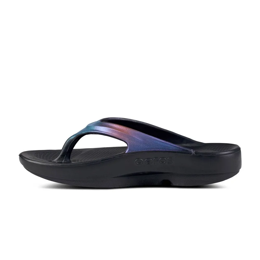 OOFOS Women's OOlala Luxe Thong - Midnight Spectre