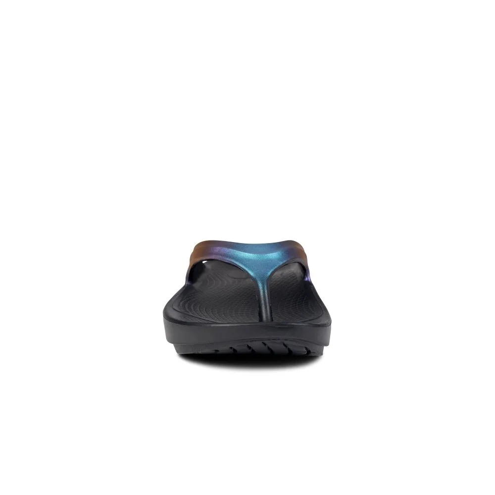 OOFOS Women's OOlala Luxe Thong - Midnight Spectre
