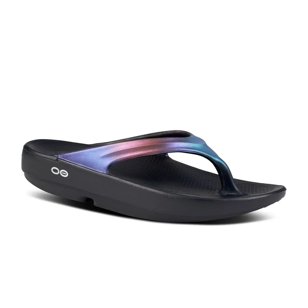 OOFOS Women's OOlala Luxe Thong - Midnight Spectre