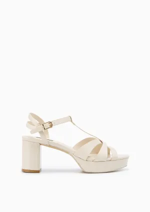 Sabella Platform Mid Heels - Ivory