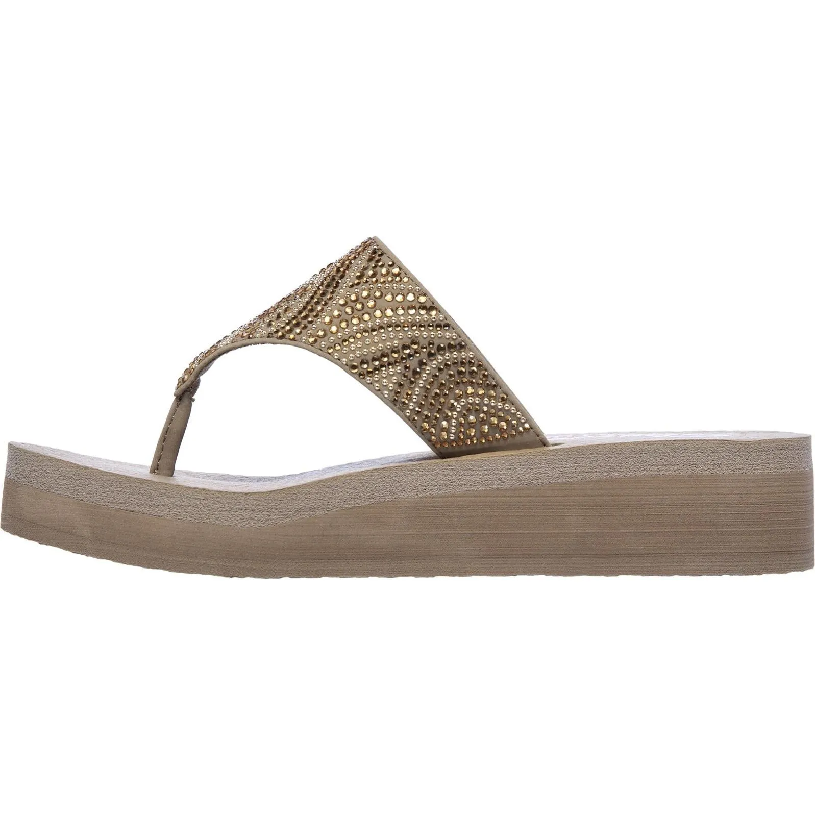 Skechers Vinyasa Stone Candy Slip On Toe Post Sandals